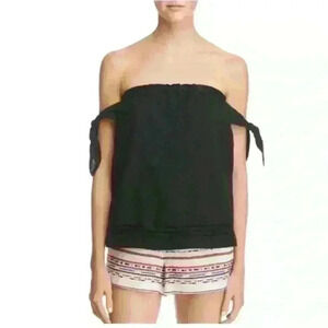 NWOT Paige Lynley black sleeveless blouse sz medium 8/10